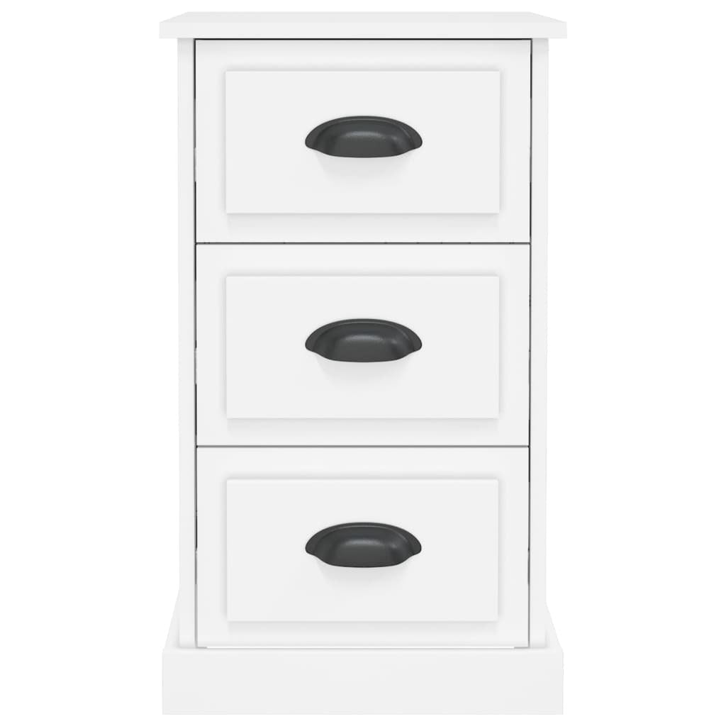 Bedside Cabinet White 39x39x67 cm Engineered Wood