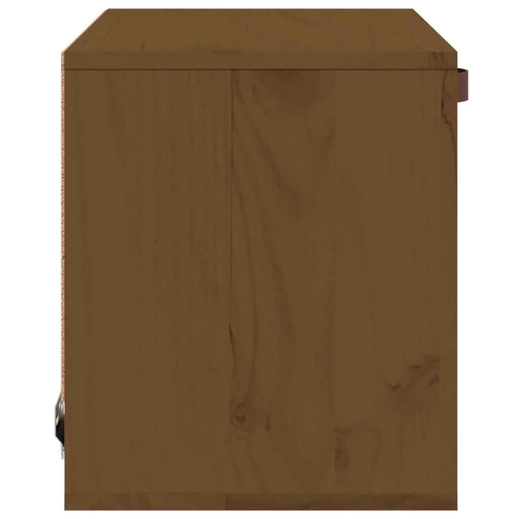 Wall Cabinet Honey Brown 40x30x35 cm Solid Wood Pine