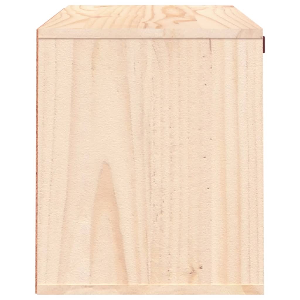 Wall Cabinet 60x30x35 cm Solid Wood Pine