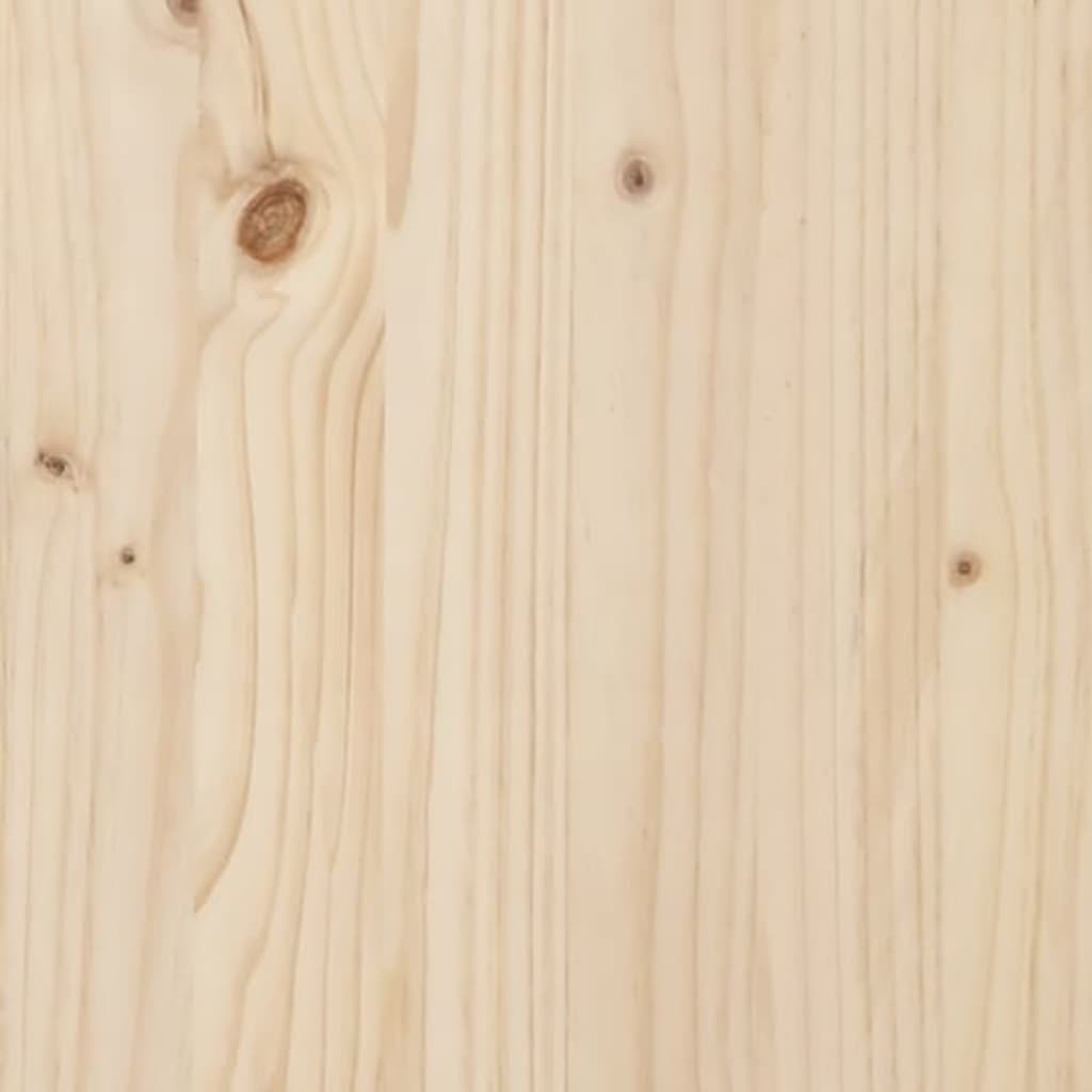 Bed Headboard 206x4x110 cm Solid Wood Pine