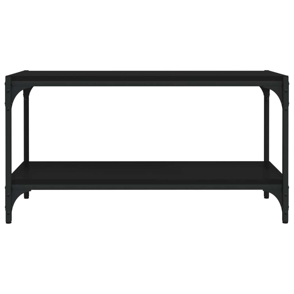 TV Cabinet Black 80x33x41 cm Engineered Wood and Steel