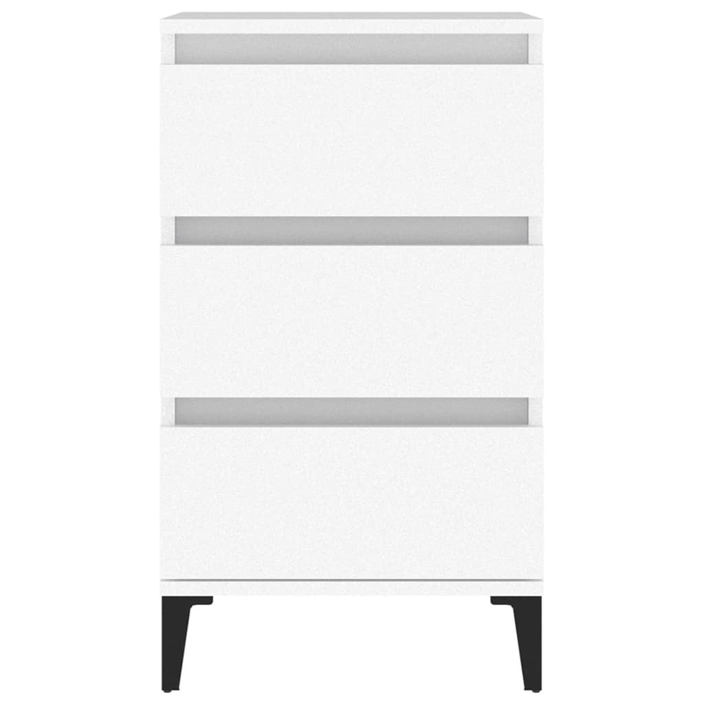 Bedside Cabinet White 40x35x70 cm Engineered Wood