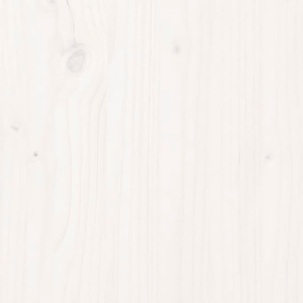 Planter White 84.5x84x75 cm Solid Wood Pine