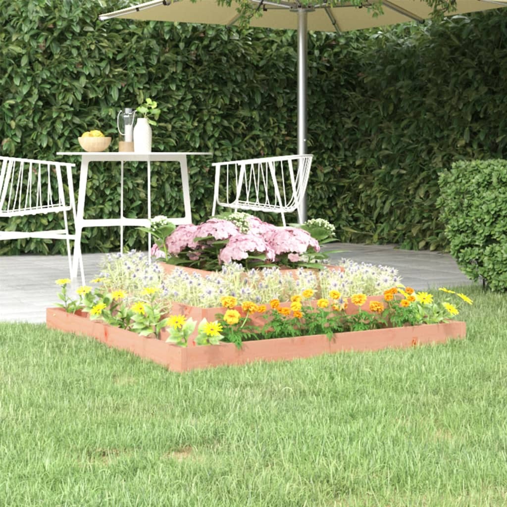 Planter 110x110x27 cm Solid Wood Douglas