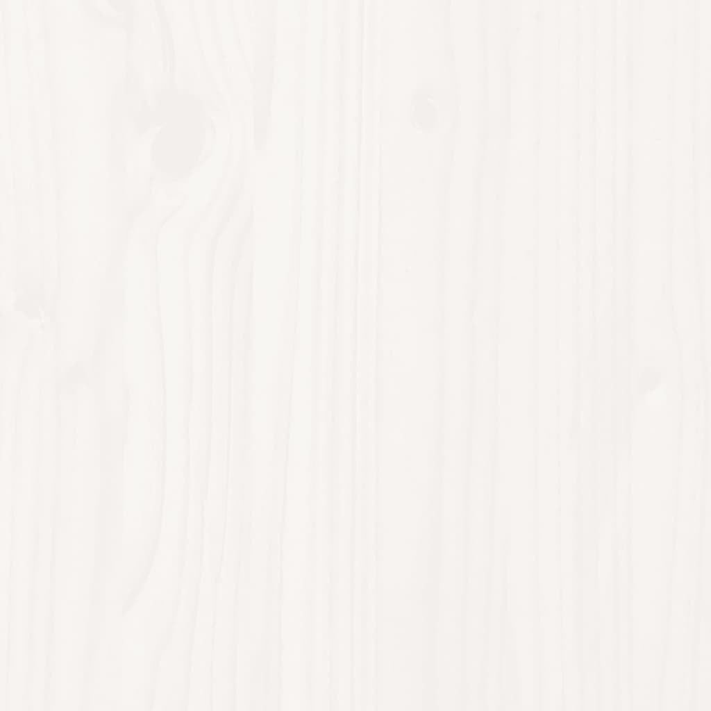 Garden Planter White 82.5x40x39 cm Solid Wood Pine