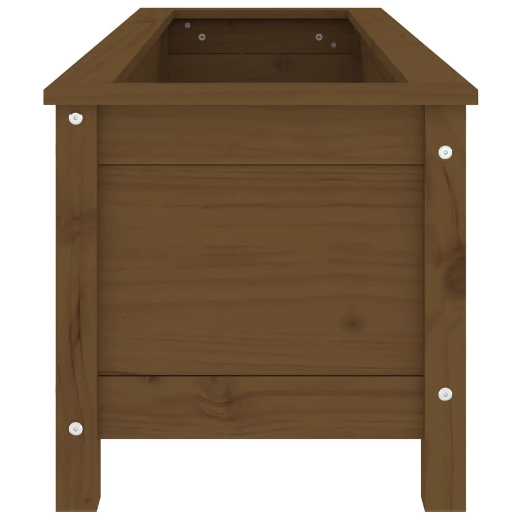 Garden Raised Bed Honey Brown 119.5x40x39 cm Solid Wood Pine
