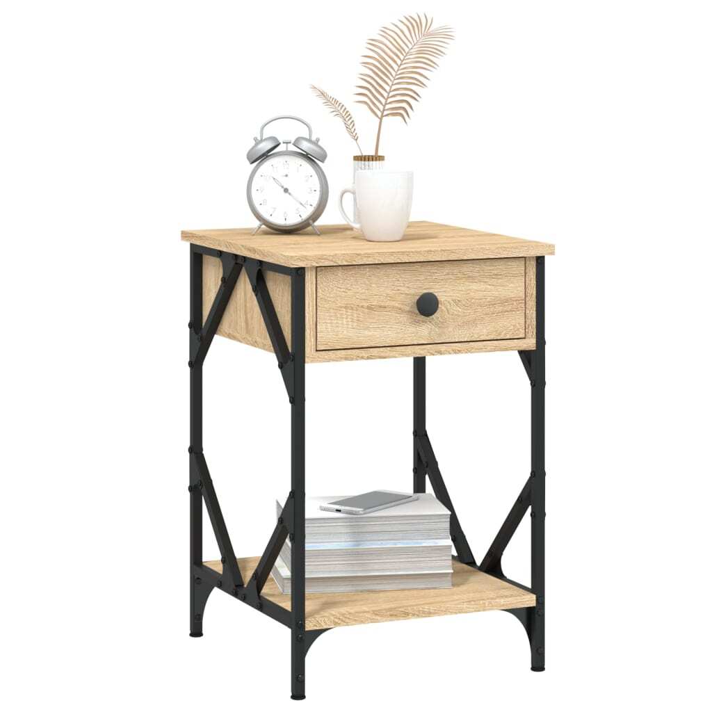 Bedside Cabinets 2 pcs Sonoma Oak 40x42x60 cm Engineered Wood