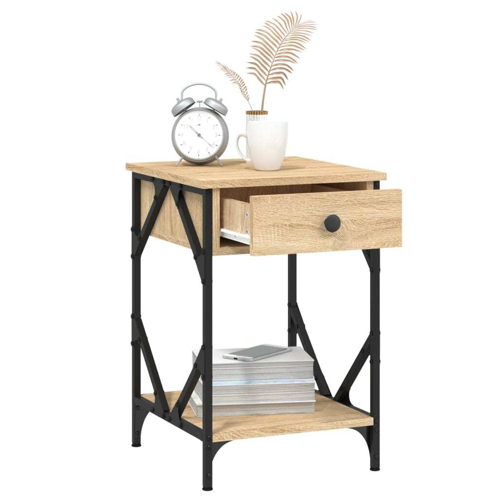 Bedside Cabinets 2 pcs Sonoma Oak 40x42x60 cm Engineered Wood