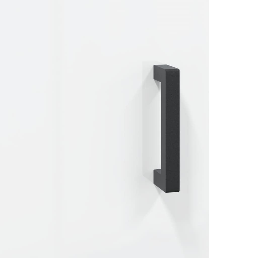 Sideboard High Gloss White 69.5x34x90 cm Engineered Wood