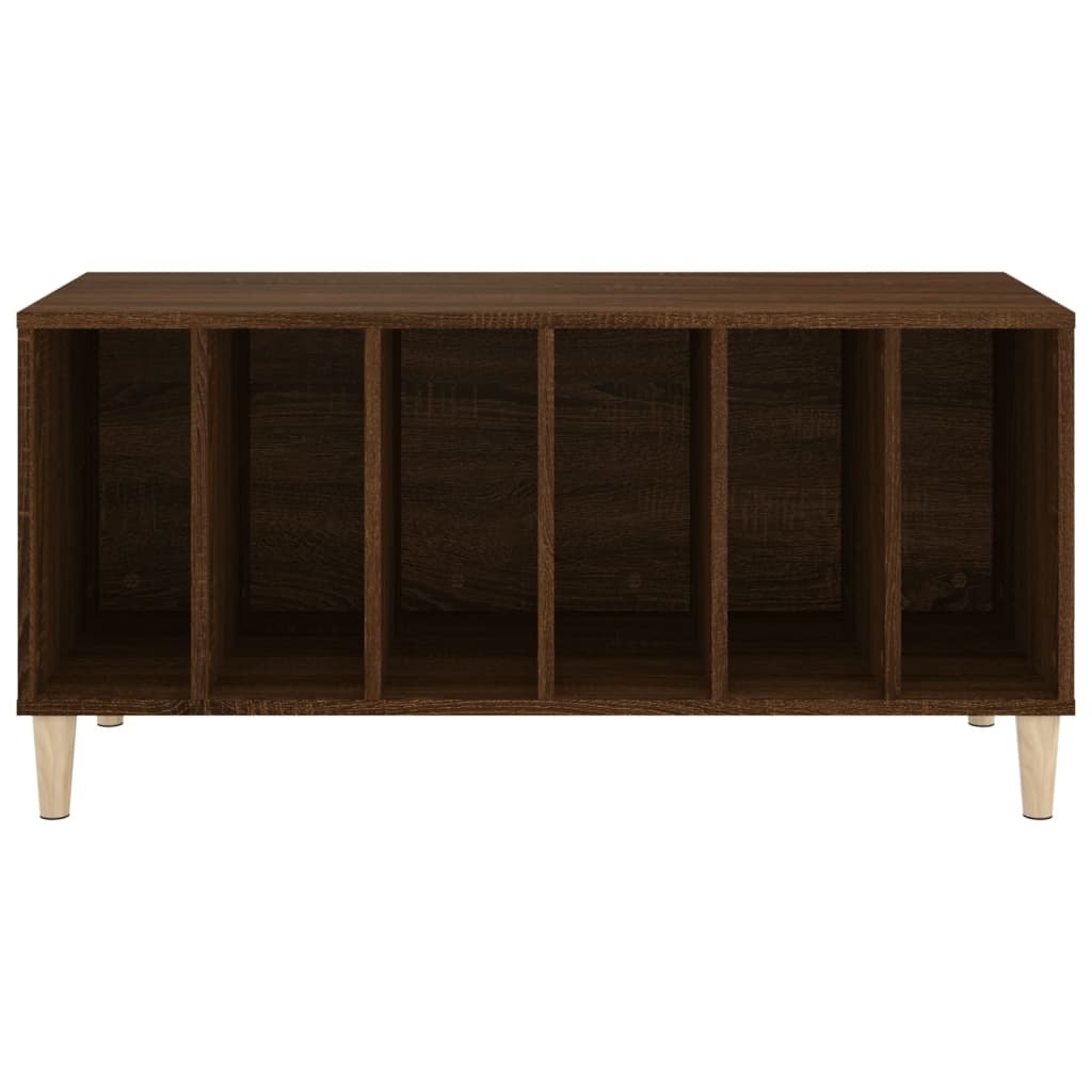 Record Cabinet Brown Oak 100x38x48 cm Engineered Wood