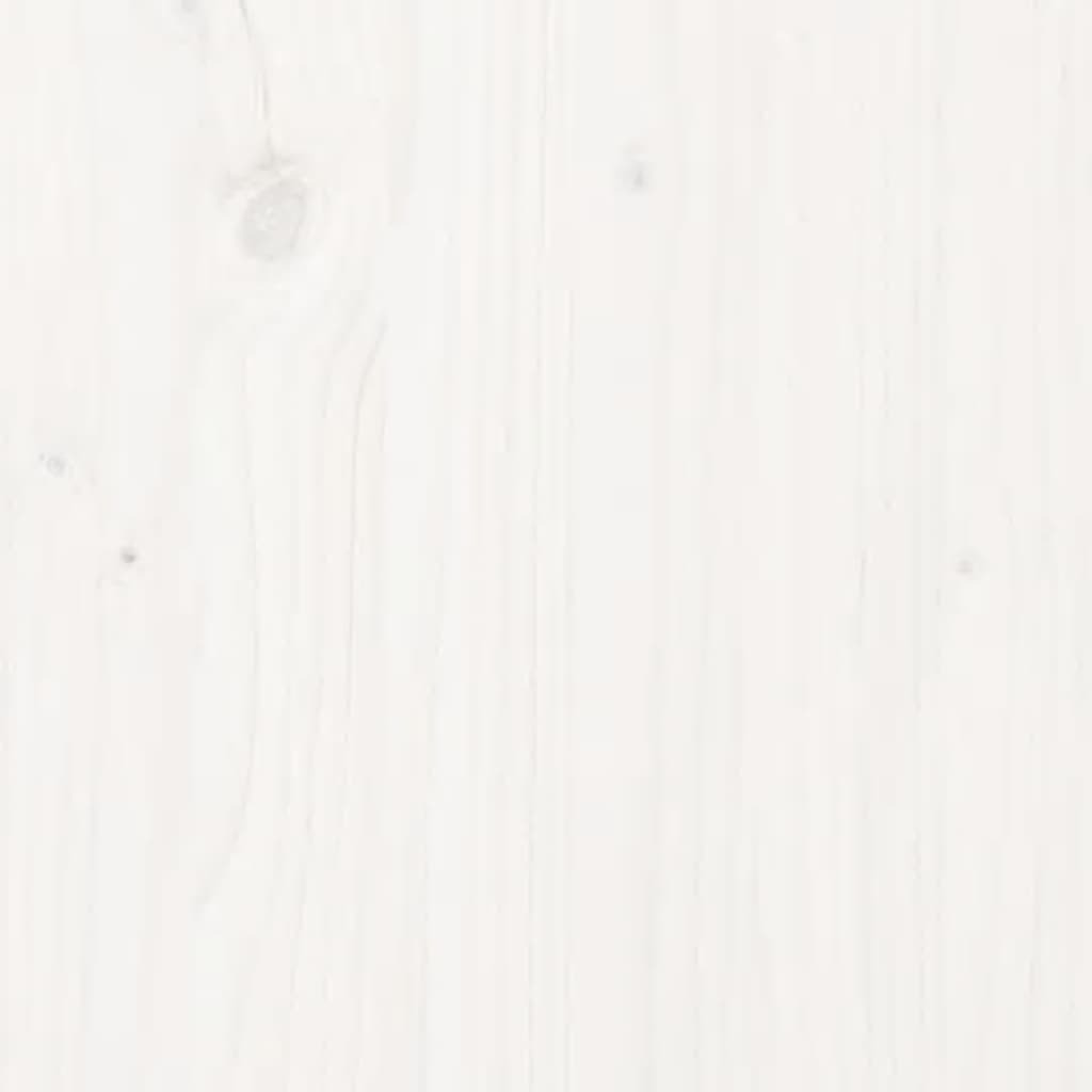 Garden Planter White 150x50x70 cm Solid Wood Pine