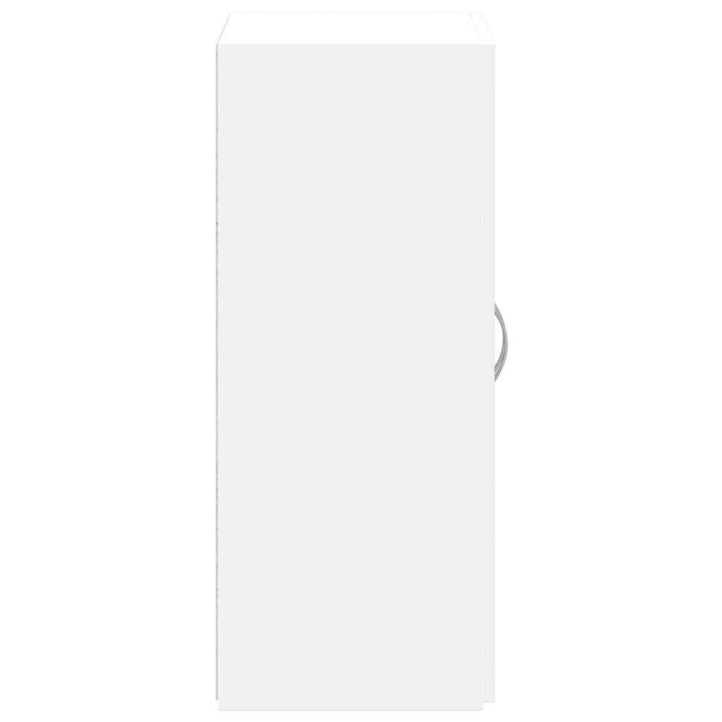File Cabinet White 60x32x77.5 cm Engineered Wood