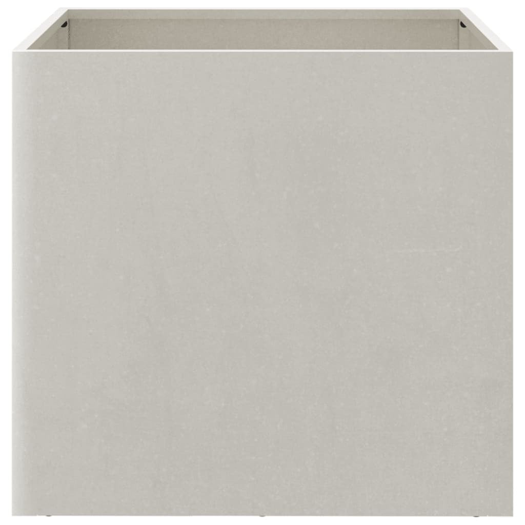 Planters 2 pcs Silver 49x47x46 cm Stainless Steel