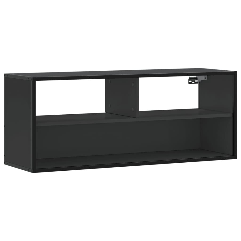 TV Cabinet Black 100x31x39.5 cm Engineered Wood and Metal