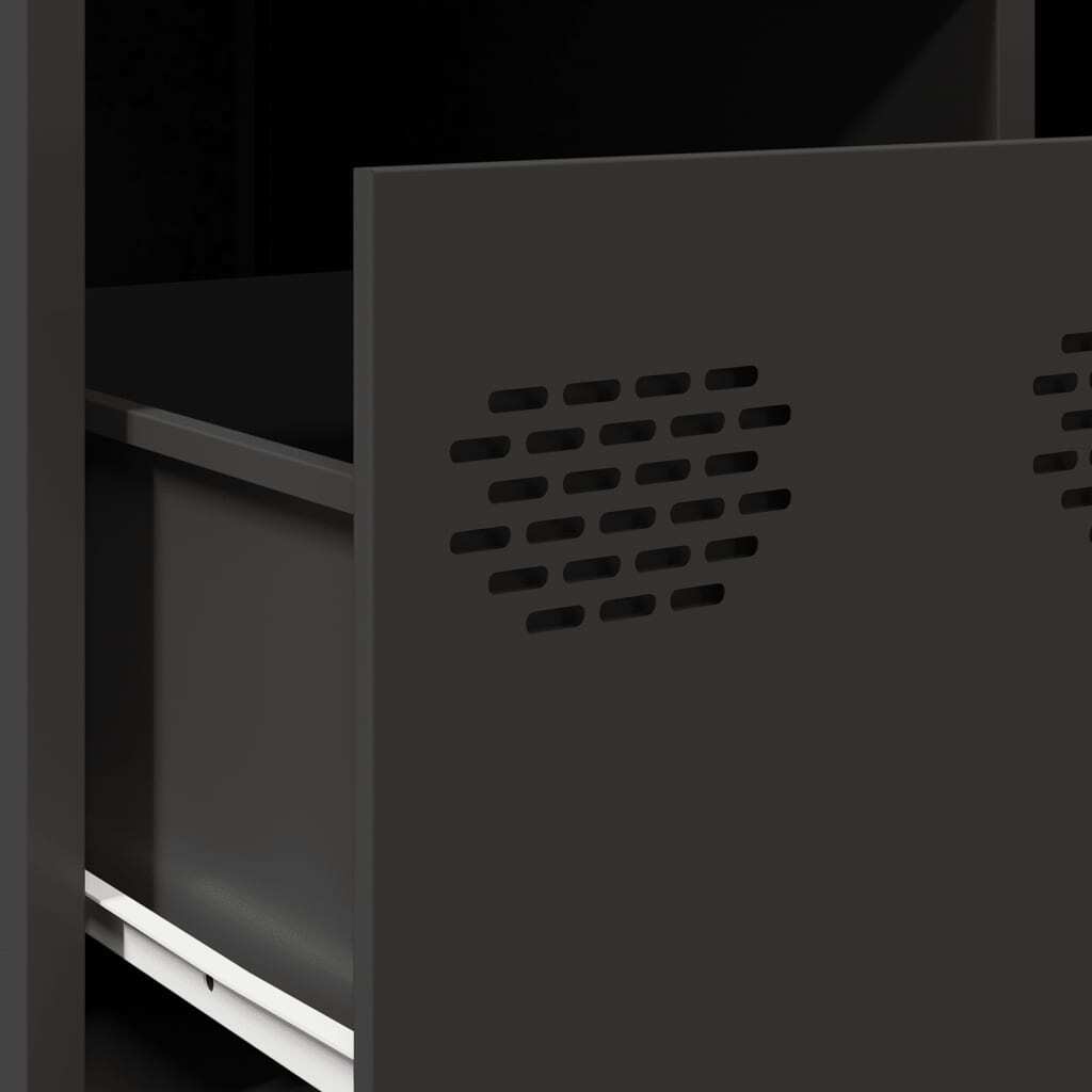 TV Cabinet Black 68x50x43.5 cm Cold-rolled Steel