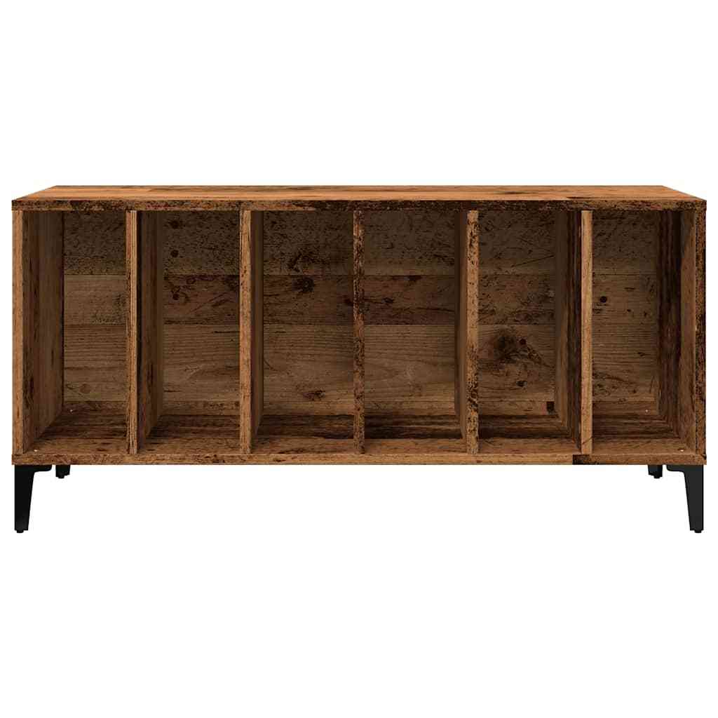 Record Cabinet Old Wood 100x38x48 cm Engineered Wood