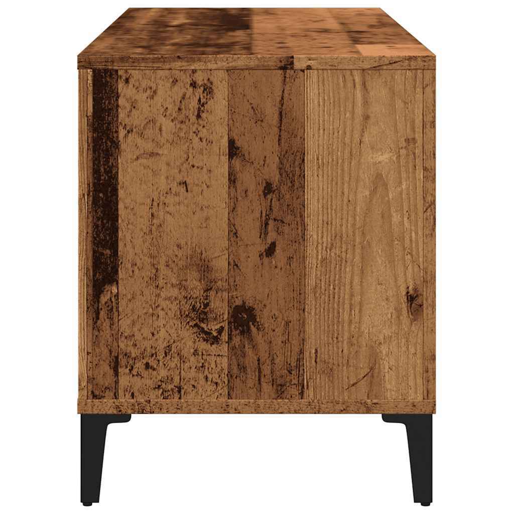 Record Cabinet Old Wood 100x38x48 cm Engineered Wood