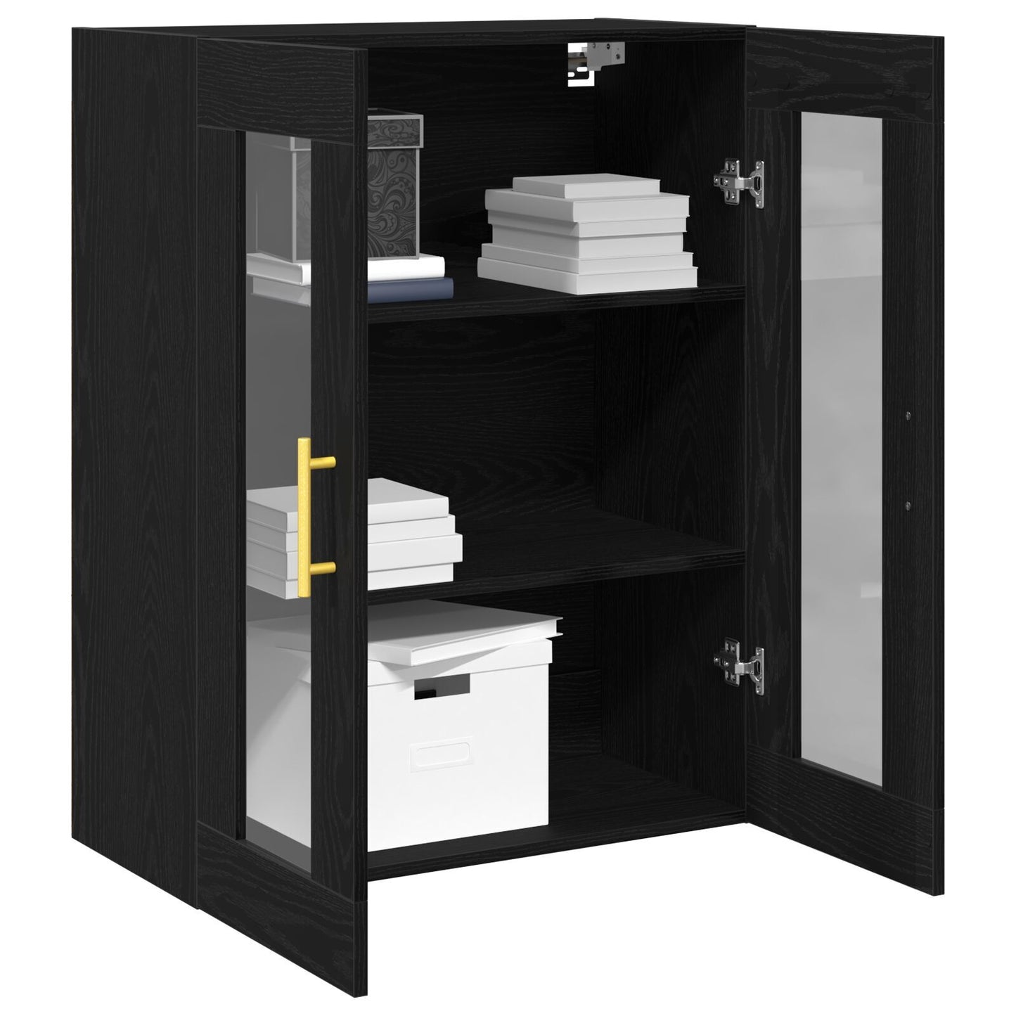 Wall-mounted Cabinet Wall-mounted Black oak 69.5 x 34 x 90 cm