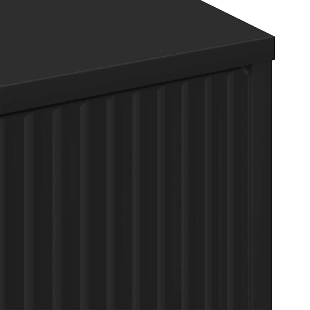 Sideboard Black 69.5 x 33 x 82 cm Engineered wood