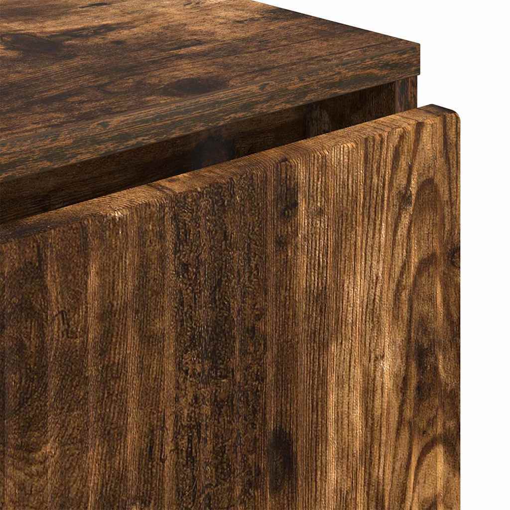 Sideboard Smoked oak 79.5 x 33 x 82 cm Engineered wood