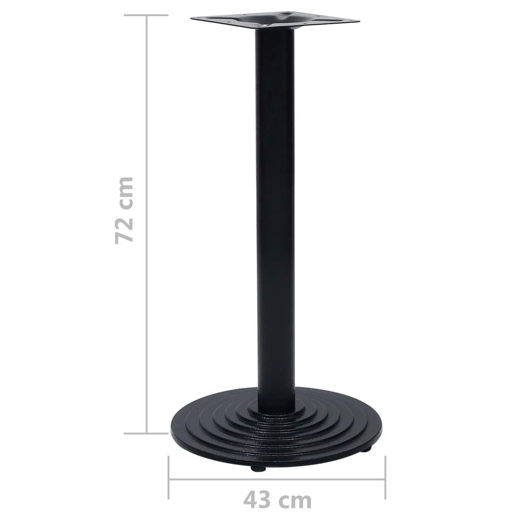 Bistro Table Leg Black 43x72 cm Cast Iron