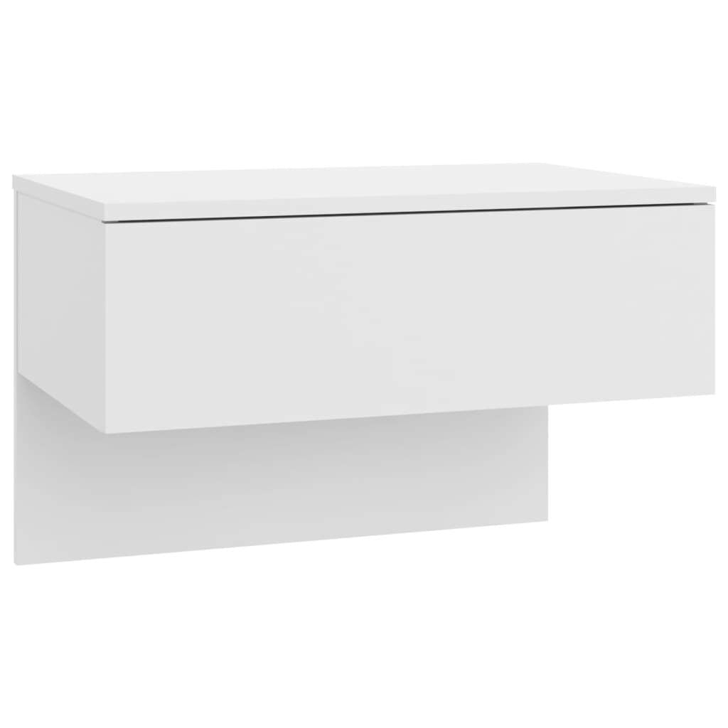 Wall-mounted Bedside Cabinet White