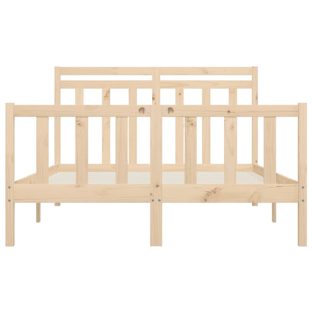 Bed Frame Solid Wood Pine 120x200 cm