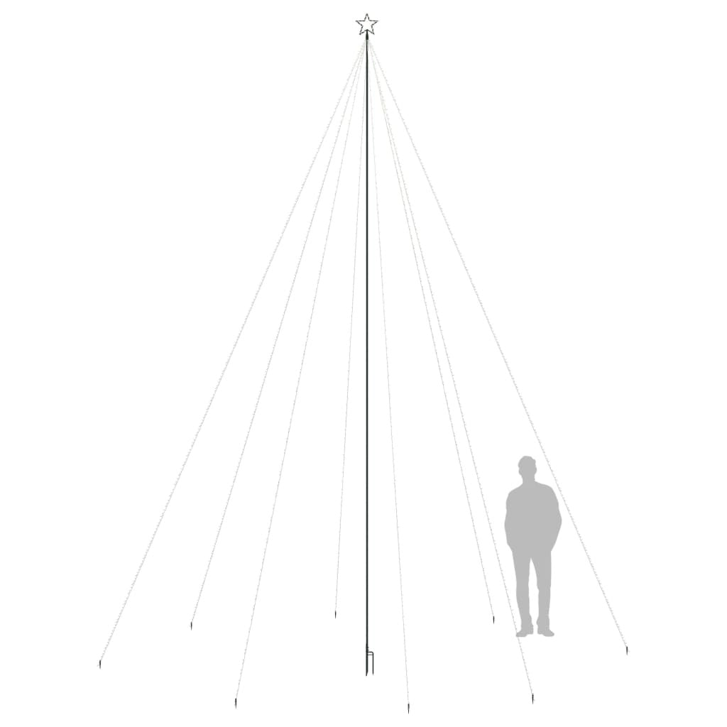 Christmas Tree with Spike Warm White 1134 LEDs 800 cm