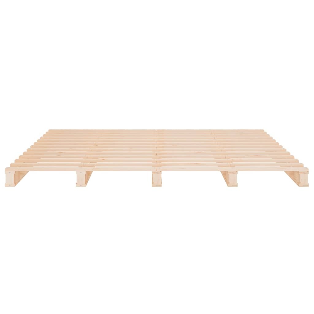 Bed Frame 135x190 cm Solid Wood Pine 4FT6 Double