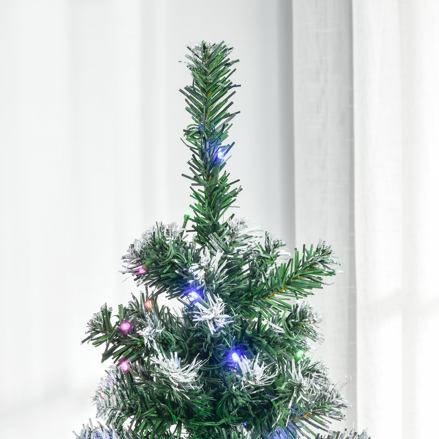 5FT Prelit Artificial Xmas Tree Holiday D??cor 250 Colourful LED Light