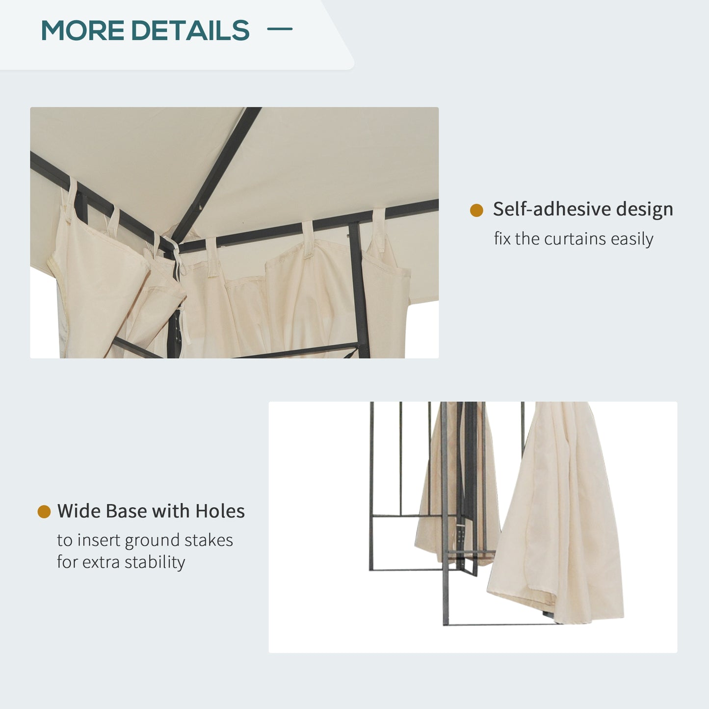 3 x 3m Garden Metal Gazebo Sun Shade Shelter Outdoor Party Tent Svvalka