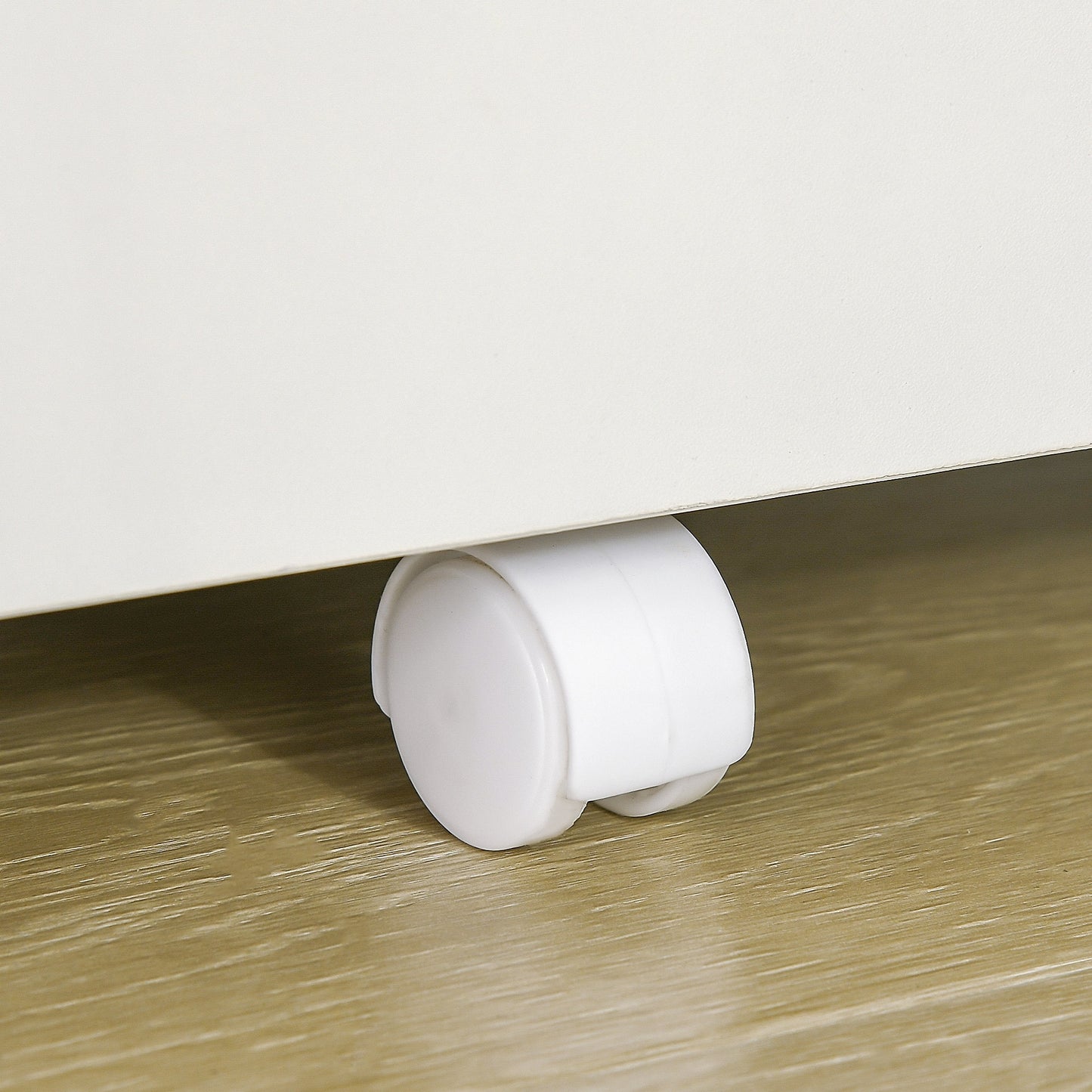 Mobile Filing Cabinet Lockable File Cabinet A4 Size 2 Drawers White Vinsetto