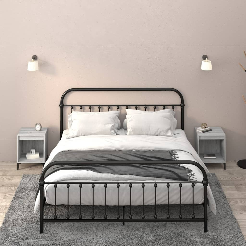 Bedside Cabinets 2 pcs Grey Sonoma 40x35x50 cm