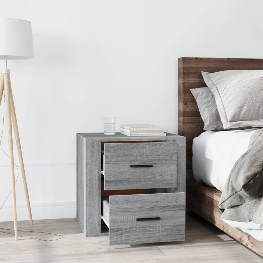 Bedside Cabinet Grey Sonoma 50x39x47 cm