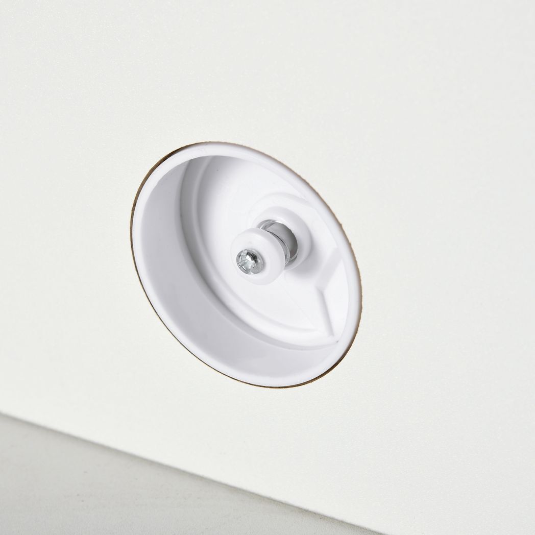 Floating TV Unit Stand Wall Mount Media Console with Storage Shelf, White