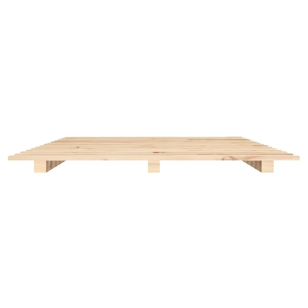 Bed Frame 90x200 cm Solid Wood Pine