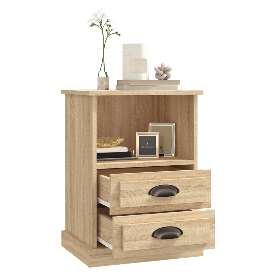 Bedside Cabinets 2 pcs Sonoma Oak 43x36x60 cm