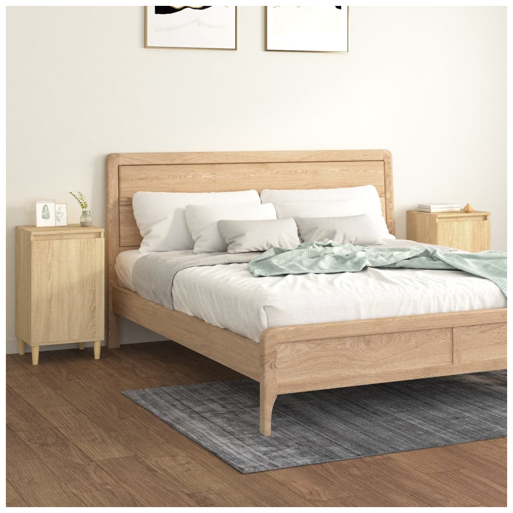 Bedside Cabinets 2 pcs Sonoma Oak 40x35x70 cm Engineered Wood