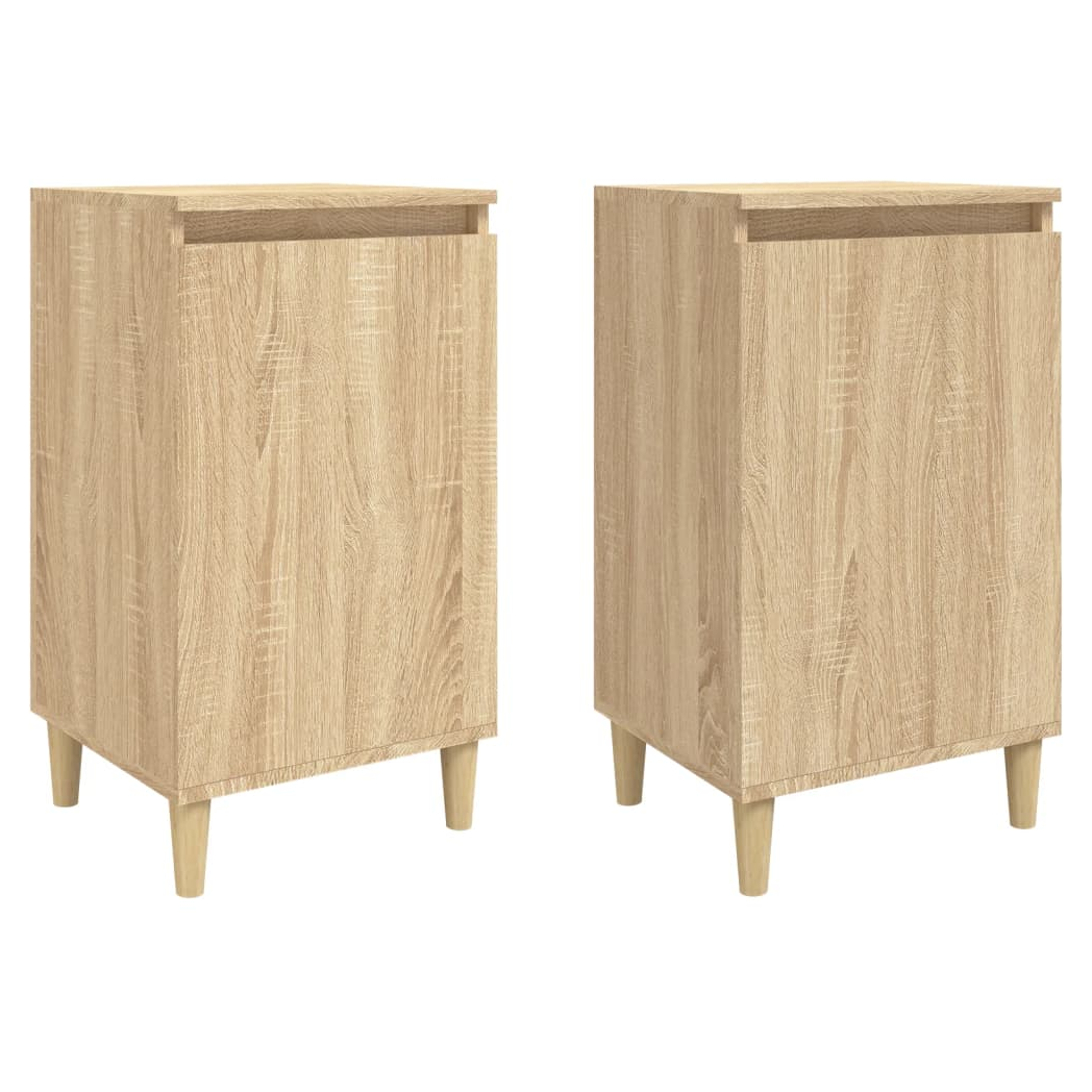 Bedside Cabinets 2 pcs Sonoma Oak 40x35x70 cm Engineered Wood