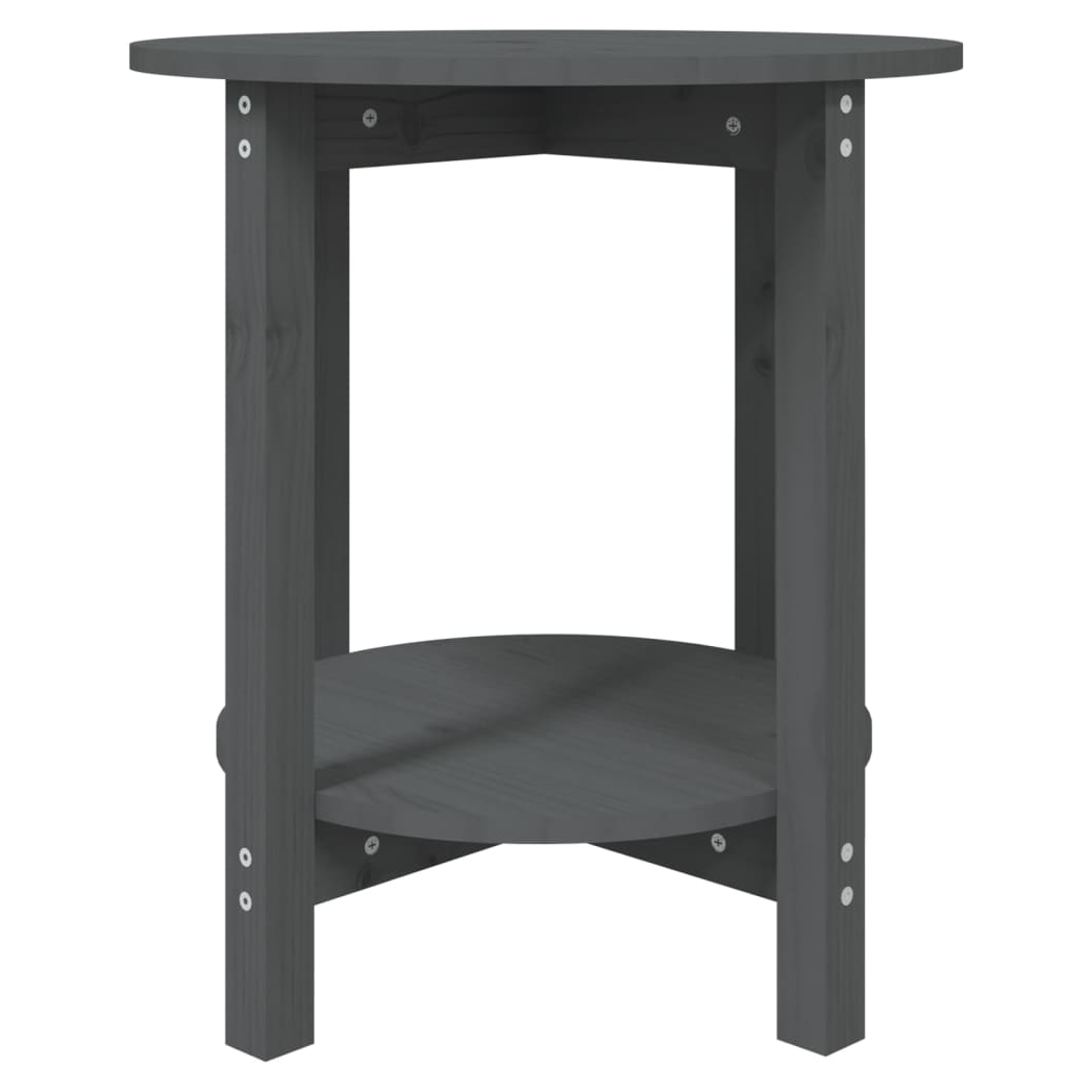 Coffee Table Grey 55x60 cm Solid Wood Pine