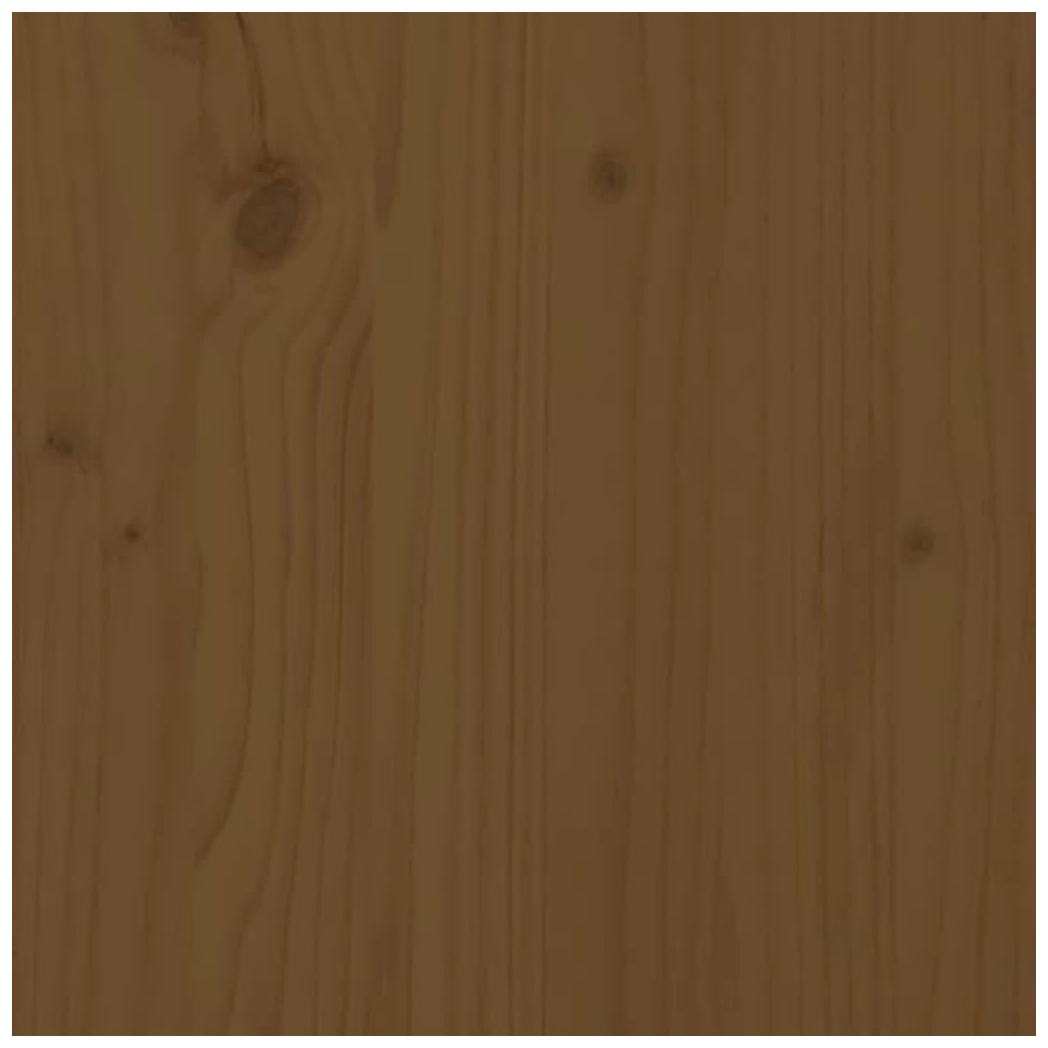 Bed Headboard Honey Brown 205.5x4x100 cm Solid Wood Pine