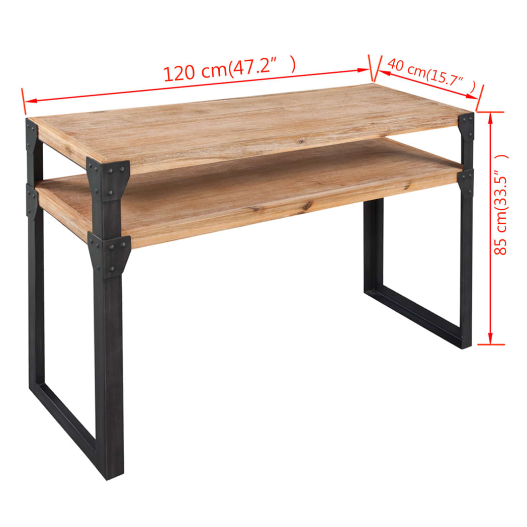 Console Table Solid Acacia Wood 120x40x85 cm