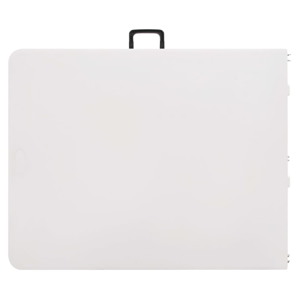 Folding Garden Table White 180x72x72 cm HDPE