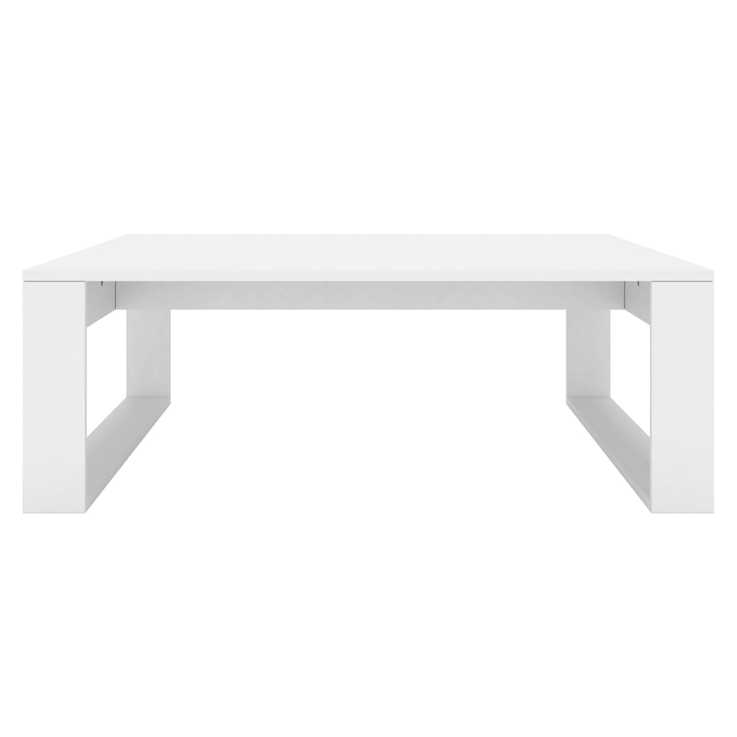 Coffee Table White 100x100x35 cm Engineered Wood