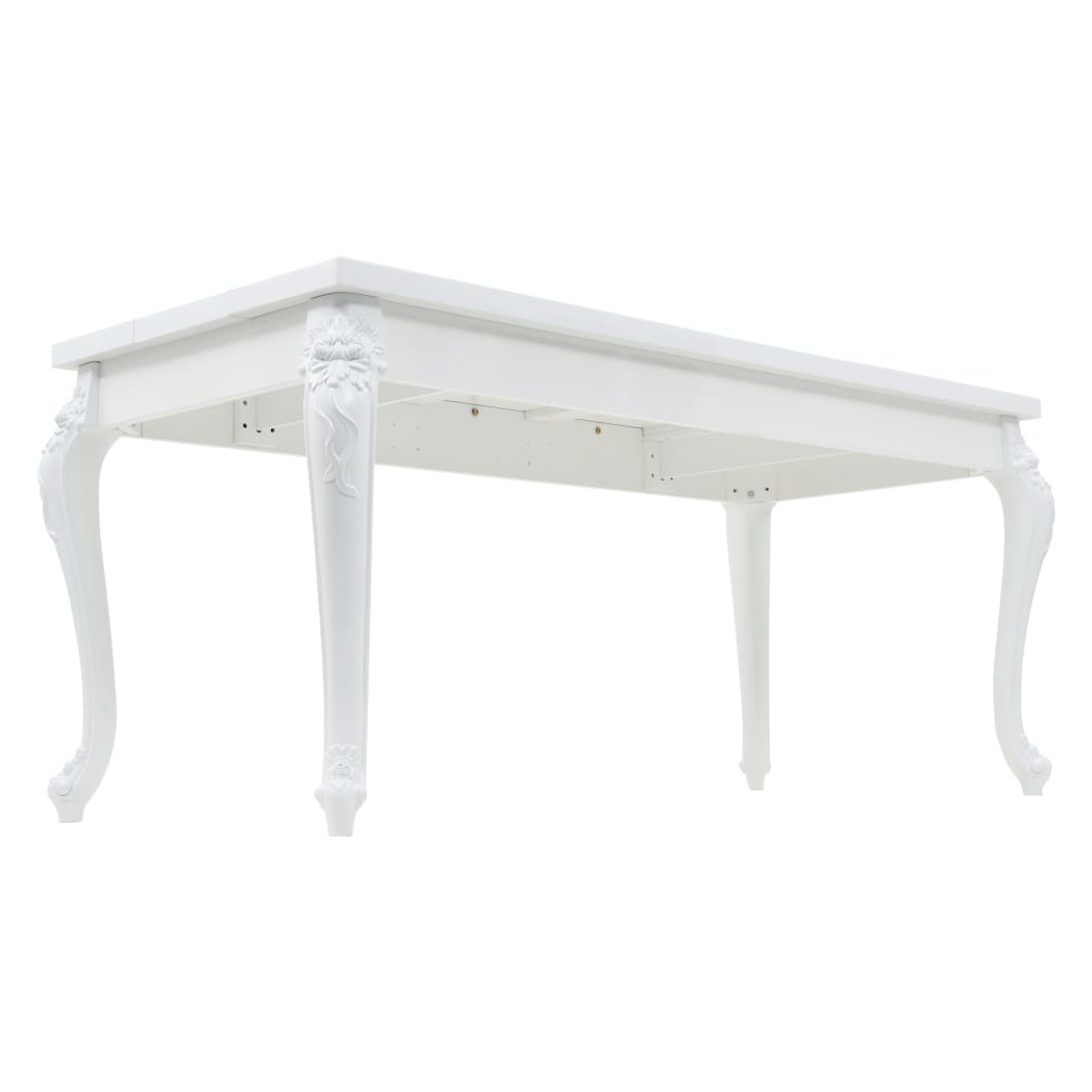 Dining Table 179x89x81 cm High Gloss White