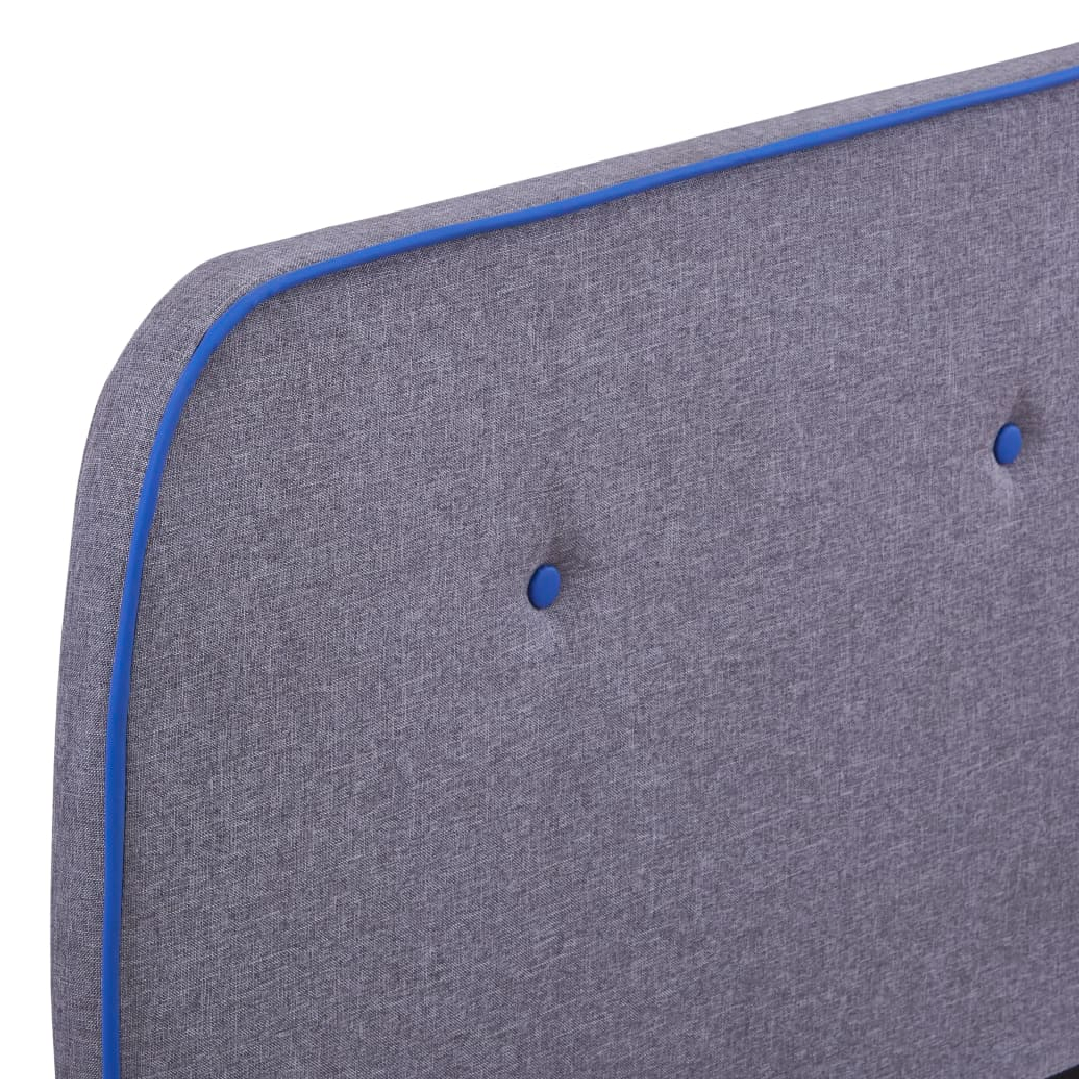 Bed Frame Light Grey Fabric 150x200 cm King Size