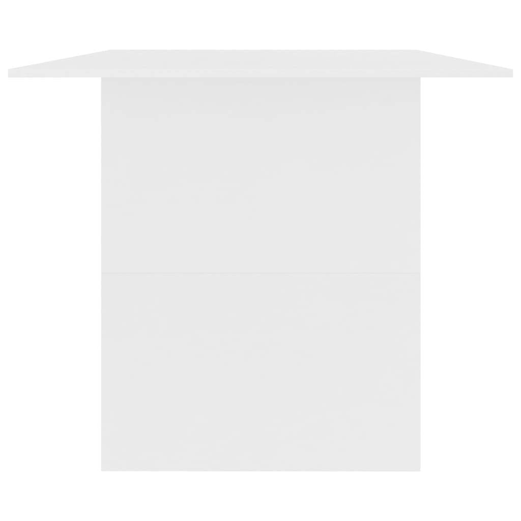 Dining Table White 180x90x76 cm Engineered Wood