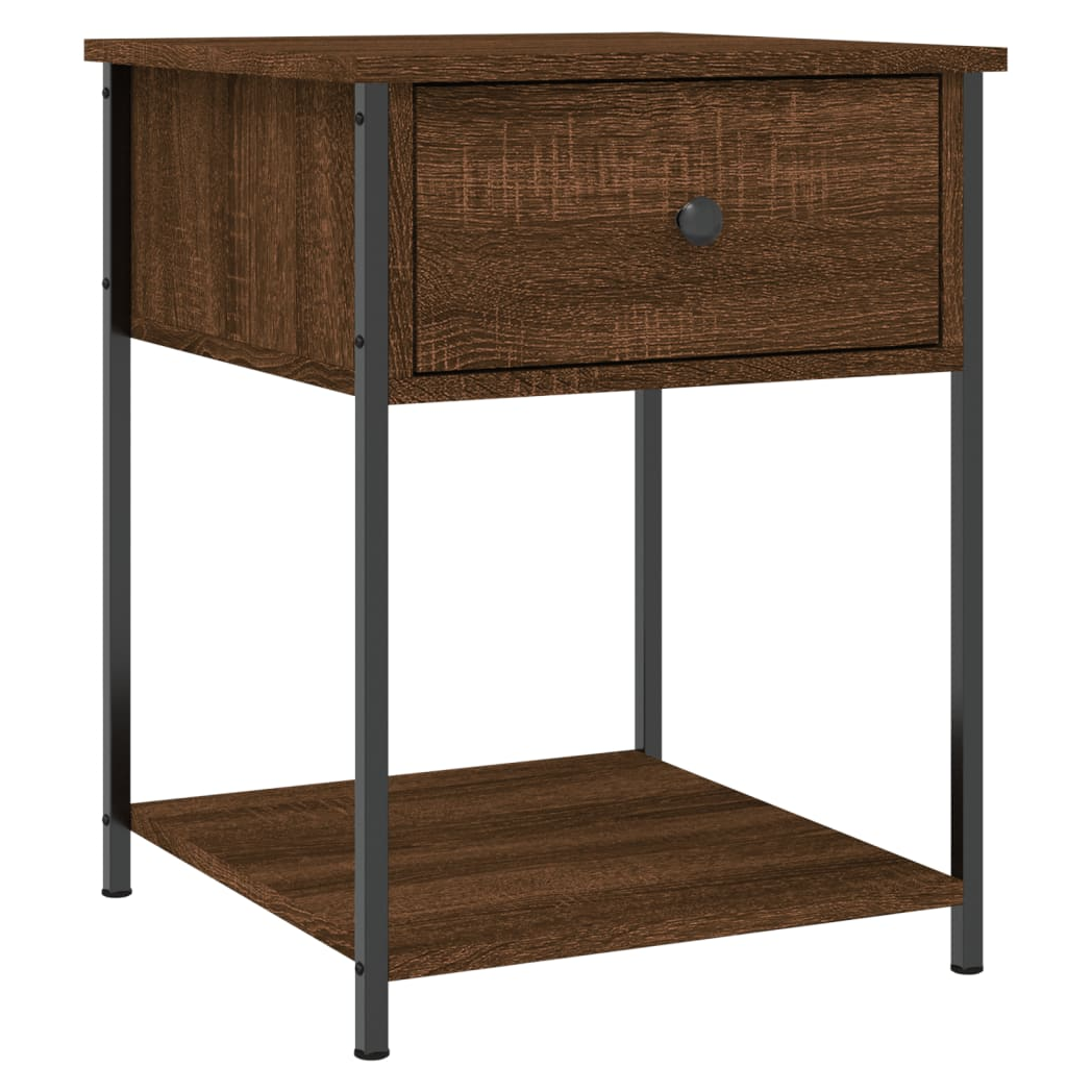 Bedside Table Brown Oak 44x45x58 cm Engineered Wood