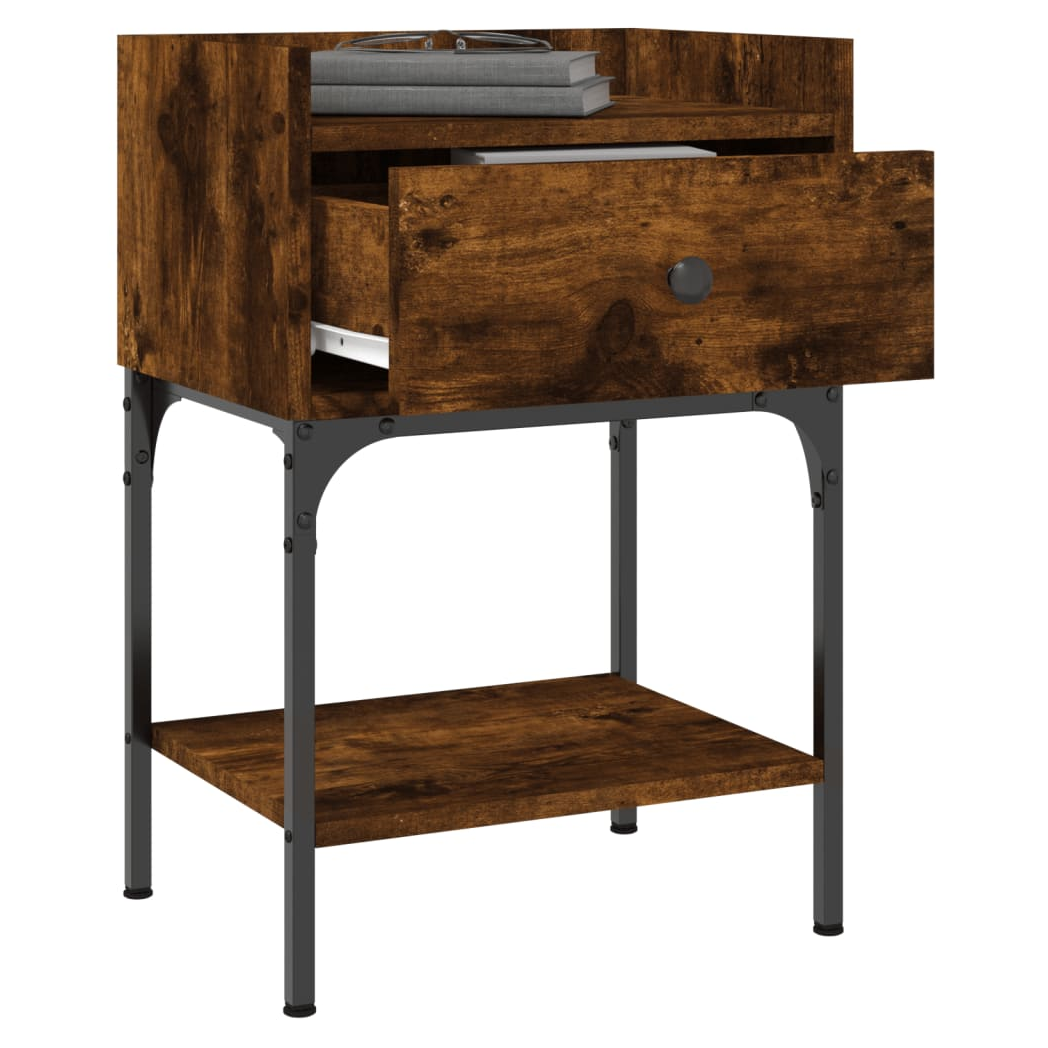 Bedside Tables 2 pcs Smoked Oak 40.5x31x60 cm Engineered Wood