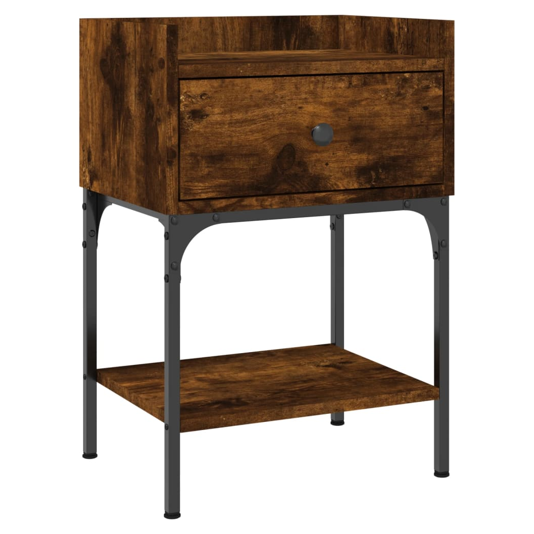 Bedside Tables 2 pcs Smoked Oak 40.5x31x60 cm Engineered Wood